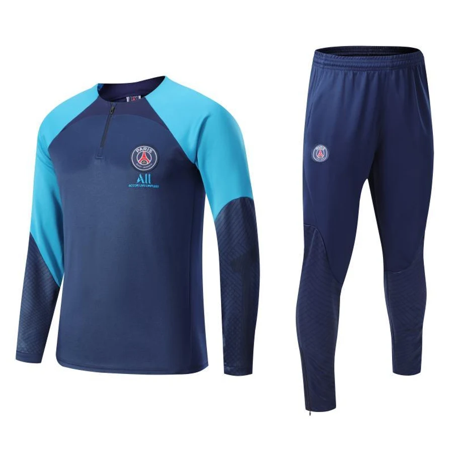Paris Saint-Germain half-zip training set on a white background