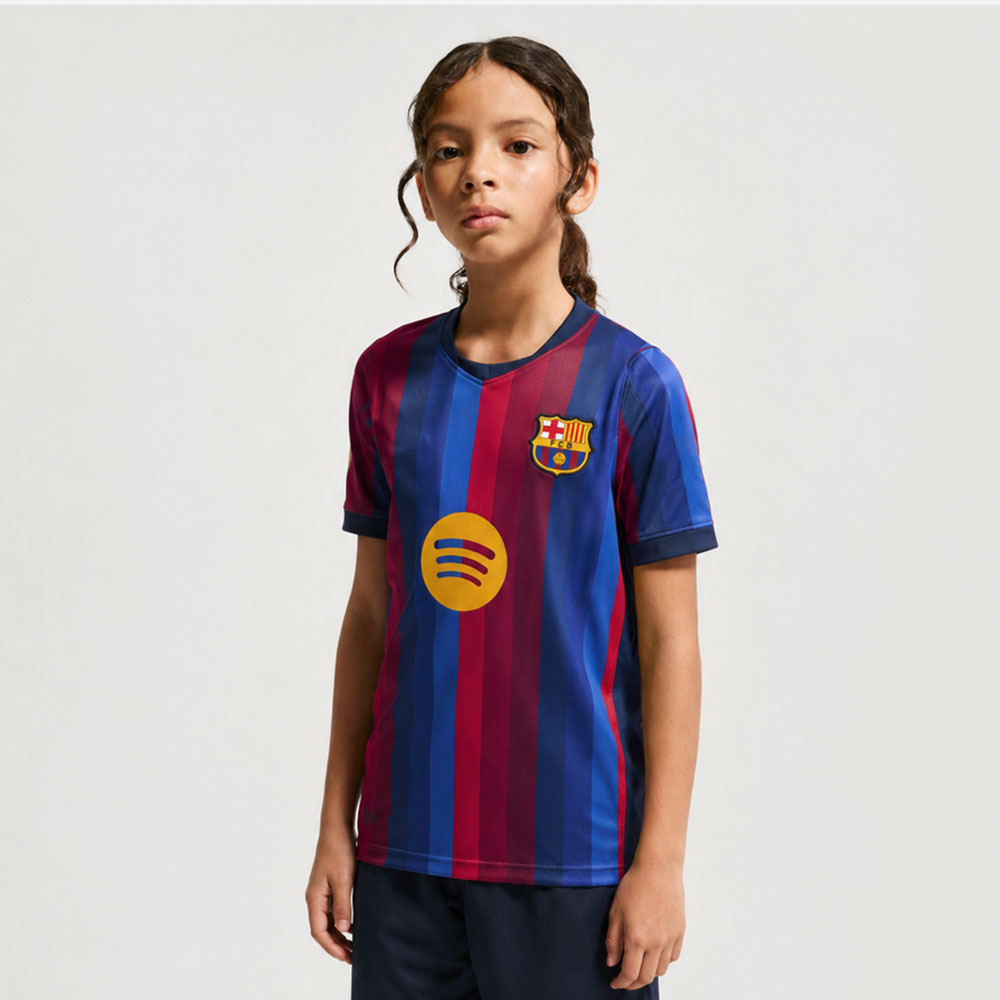 Barcelona junior home shirt